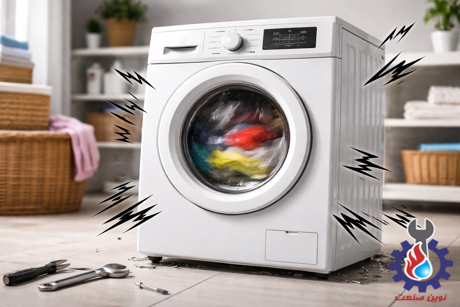 تأثیر صدای زیاد لباسشویی بر سلامت دستگاه